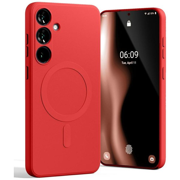 Mercury MagSafe Semi-Silicone Sam S25+ S936 czerwony /red