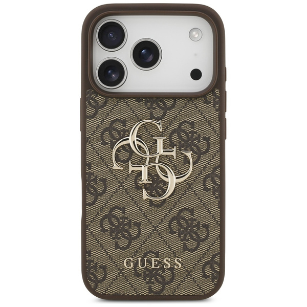 Etui Guess 4G Big Logo do iPhone 17 Pro  brązowy