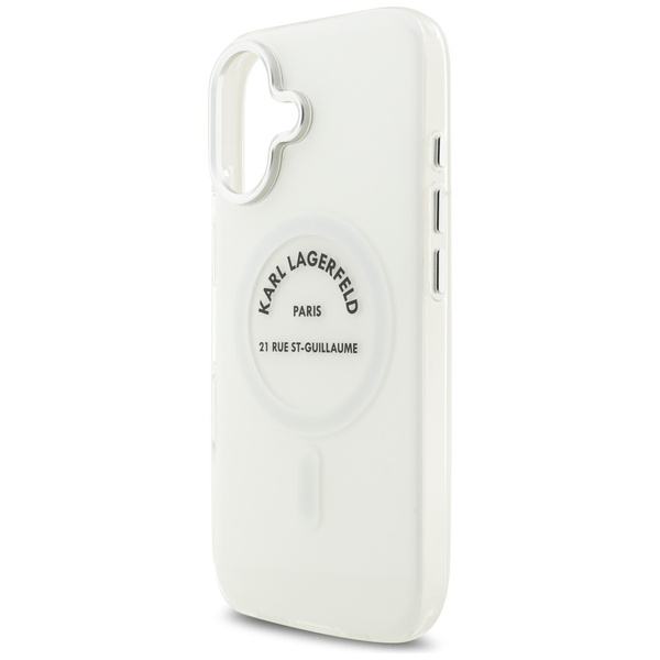 Etui Karl Lagerfeld IML Karl RSG Logo    MagSafe do iPhone 17 przezroczysty