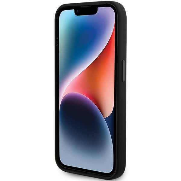 KARL LAGERFELD KLHCP15XSMHKNPK IPHONE 15 PRO MAX 6.7" CZARNY/BLACK SILICONE IKONIK METAL PIN