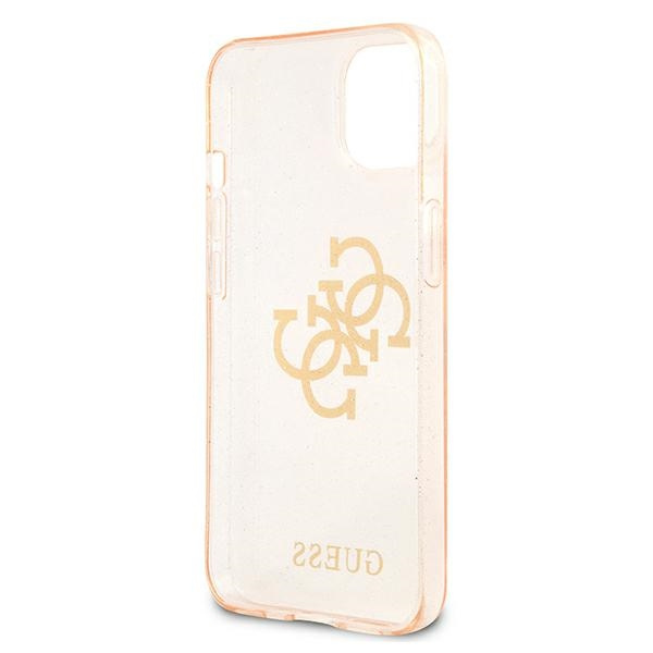 Guess GUHCP13SPCUGL4GGO iPhone 13 mini5,4" złoty/gold hard case Glitter 4G Big Logo