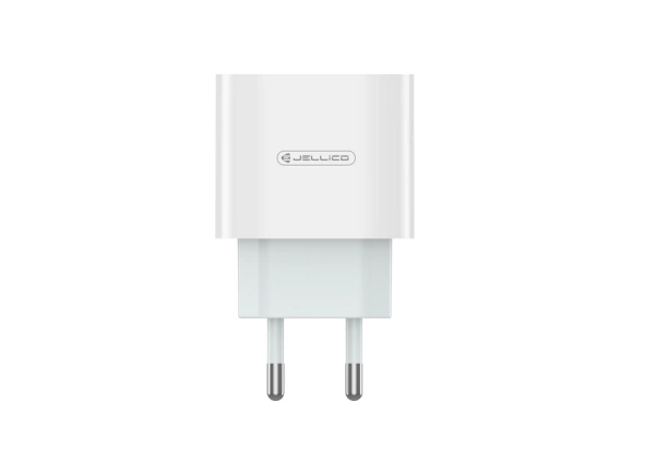 JELLICO ładowarka sieciowa AK200 PD 20W 1xUSB-C + kabel USB-C - Lightning Biały
