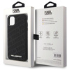 Etui Karl Lagerfeld Quilted K Pattern na iPhone 11 / Xr - czarne