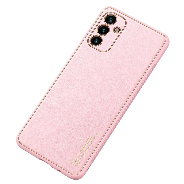 DUX DUCIS YOLO ELEGANT COVER MADE OF ECOLOGICAL LEATHER FOR SAMSUNG GALAXY A13 5G PINK