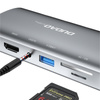 DUDAO 11IN1 MULTIFUNCTIONAL HUB USB TYPE C - USB TYPE C PD 60 W / HDMI / 3.5 MM MINI JACK / 1X USB 2.0 / SD CARD READER MICRO SD / VGA / RJ45 / 3X USB 3.2 GEN 1 GRAY (A15PRO GRAY)