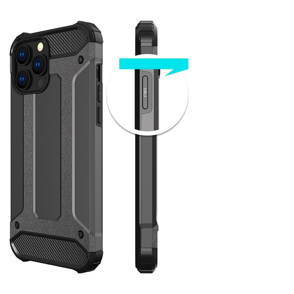 HYBRID ARMOR IPHONE 14 PRO MAX BLACK