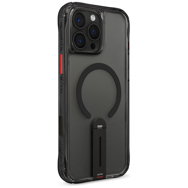 Etui Skinarma Helix do iPhone 16 Pro Max Magnetic Charging 360 Rotating Stand czarny