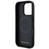 Mercedes MEHMP16L23RURBK iPhone 16 Pro  6.3" czarny/black hardcase MB Blue Line Leather MagSafe