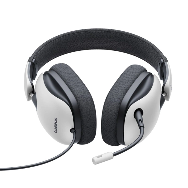 Baseus GoPlay 1 Max Gaming Wired Over-Ear Gaming Headphones - White and Black