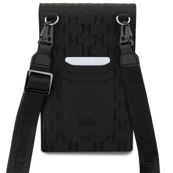 KARL LAGERFELD KLWBSAKHPCK BLACK/BLACK SAFFIO MONOGETTE