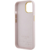Guess GUHCP15SSMBSLP iPhone 15 / 14 / 13 6.1" różowy/pink hardcase Silicone Script Metal Logo & Frame