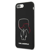 KARL LAGERFELD KLHCI8LSLKCBK IPHONE 7/8 PLUS HARDCASE CZARNY/BLACK SILICONE KARL ICONIC