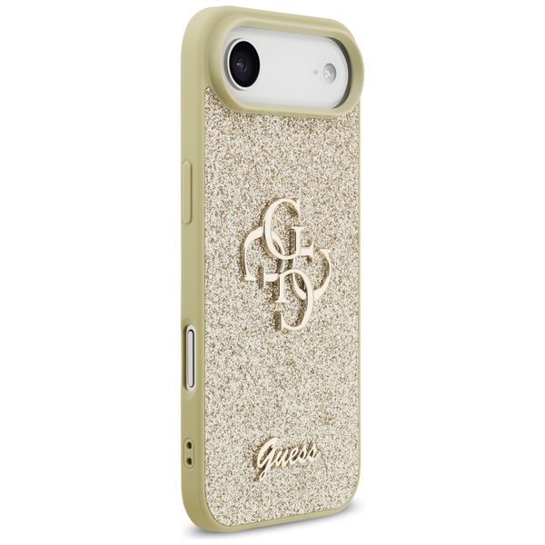 Etui Guess Fixed Glitter Big 4G do       iPhone Air złoty