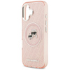 Etui Karl Lagerfeld IML Glitter Karl &   Choupette Heads Logo MagSafe do iPhone 17 różowy