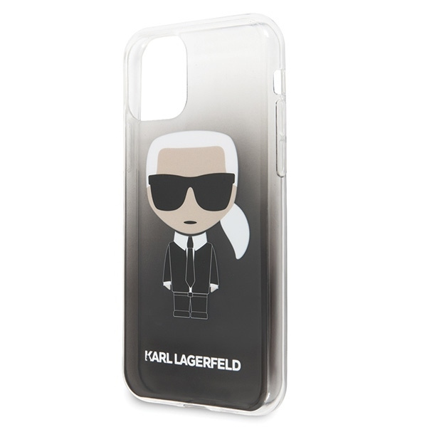 KARL LAGERFELD KLHCN58TRDFKBK IPHONE 11 PRO CZARNY/BLACK GRADIENT IKONIK KARL