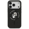 Etui Karl Lagerfeld Silicone             Karl&Choupette Ring MagSafe do iPhone 17 Pro czarny