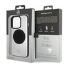 Mercedes Leather&amp;Alu MagSafe case for iPhone 15 Pro - silver