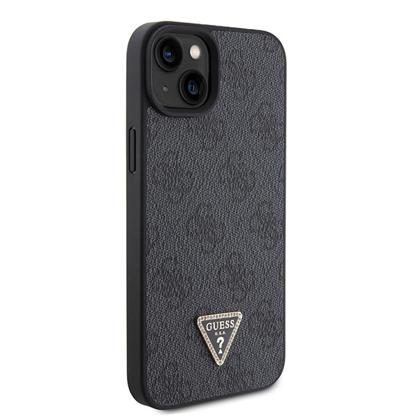 Guess GUHCP15SP4TDSCPK iPhone 15 / 14 / 13 6.1" czarny/black hardcase Crossbody 4G Metal Logo