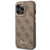 Guess GUHCP14LHG4SHW iPhone 14 Pro6,1" brązowy/brown hard case 4G Vintage Gold Logo