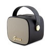 Guess głośnik Bluetooth GUWSB2P4SMKSpeaker mini czarny/black 4G Leather Script Logo with Strap