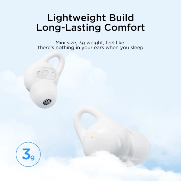 TWS Joyroom JR-TS2 Cozydots Series wireless headphones with active noise reduction, Bluetooth 5.3 - white