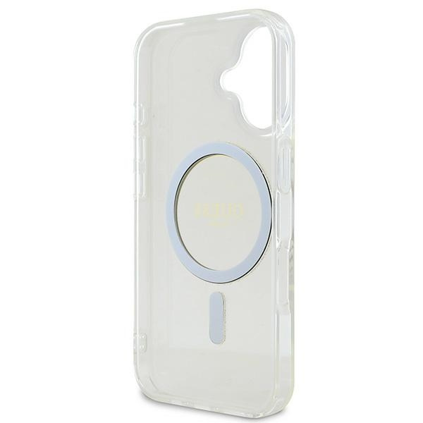 Guess GUHMP16SHFGERET iPhone 166.1" przeźroczysty/transparent hardcase IML Glitter Circle MagSafe