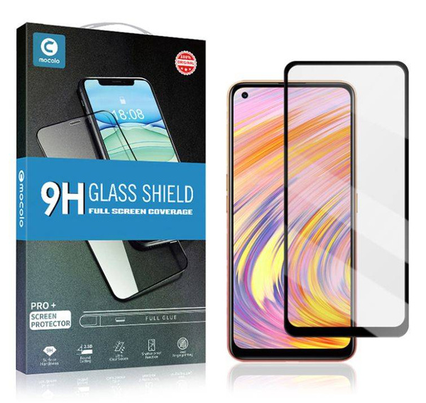 TEMPERED GLASS MOCOLO 5D TG + FULL GLUE VIVO Y21S BLACK