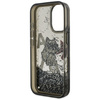 Etui Karl Lagerfeld Liquid Glitter       Choupette Logo do iPhone 16 czarny