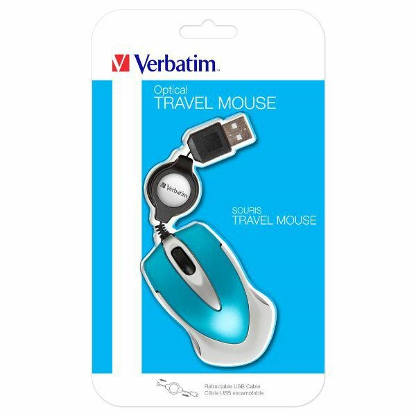 Verbatim Mysz optyczna Go Mini USB-A1000 dpi niebieski/blue 49022