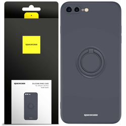 Spacecase Etui Silicone Ring iPhone 7/8 Plus black