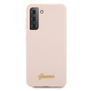 Guess GUHCS21MLSLMGLP S21+ G996różowy/pink hardcase Silicone Script Metal Logo