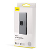 Baseus bidirectional switch splitter switcher HDMI - 2x HDMI 4K / 30 Hz gray (CAHUB-BC0G)