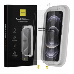 Spacecase Szkło hartowane QuickFit Glass iPhone 12 Pro Max