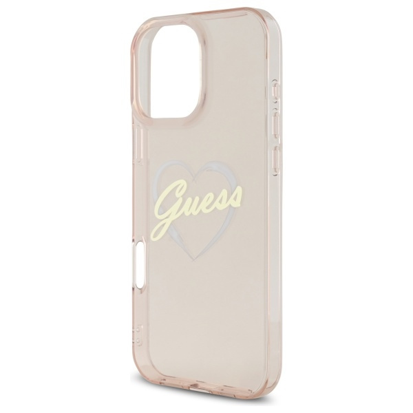 Guess GUHCP16XHCHGSPP iPhone 16 Pro Max6.9" różowy/pink hardcase IML Heart