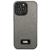 KARL LAGERFELD KLHCP13XSFMP2DG IPHONE 13 PRO MAX 6,7" HARDCASE SREBRNY/SILVER SAFFIANO PLAQUE