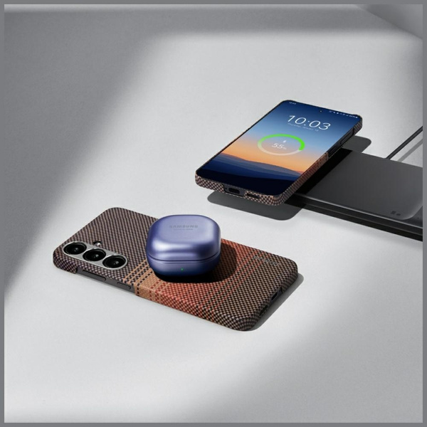 Etui PITAKA Ultra-Slim MagSafe do Samsung Galaxy S25 sunset