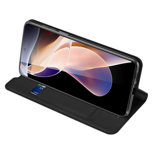 Dux Ducis Skin Pro kabura etui pokrowiec z klapką Xiaomi Redmi Note 11 Pro+ 5G (China) / 11 Pro 5G (China) / Mi11i HyperCharge / POCO X4 NFC czarny