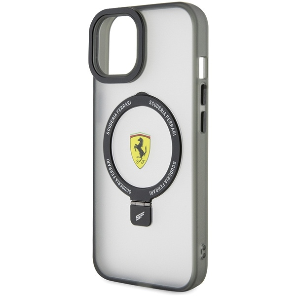 Etui Ferrari Ring Stand 2023 Collection MagSafe na iPhone 15 - przezroczyste