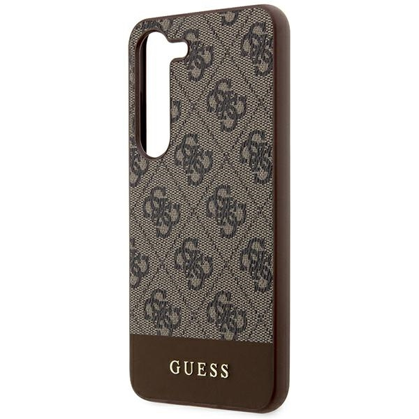 GUESS GUHCS24MG4GLBR S24+ S926 BRĄZOWY/BROWN HARDCASE 4G STRIPE COLLECTION