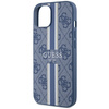 Guess GUHMP14MP4RPSB iPhone 14 Plus/ 15 Plus 6.7" niebieski/blue hardcase 4G Printed Stripes MagSafe