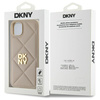 DKNY DKHCP15MPQDSLE iPhone 15 Plus 6.7"  beżowy/beige Quilted Stack Logo