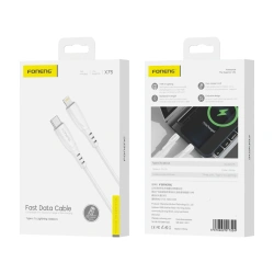 FONENG cable X75 USB-C - Lightning PD 27W 1M White