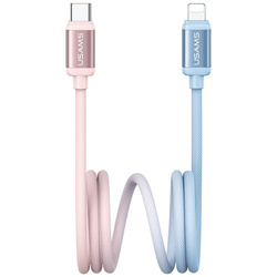 Kabel USAMS Bicolor Series SJ757 PD 30W  USB-C/Lightning 1.2m niebiesko różowy