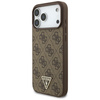 Etui Guess 4G Strap Triangle Logo        MagSafe do iPhone 17 Pro Max brązowy