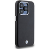 Etui BMW Signature Wrapped Metal MagSafe na iPhone 15 Pro - czarne