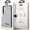 Etui Karl Lagerfeld Rhinestone Metal Logo na Samsung Galaxy S24 - srebrne