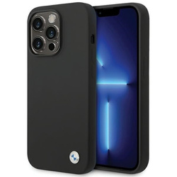 Etui BMW Silicone Metal Logo na iPhone 15 Pro Max - czarne