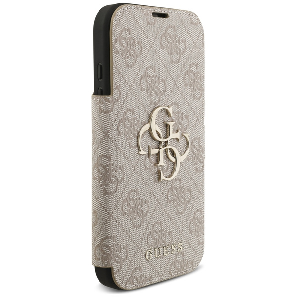 Etui Guess Book 4G Metal Logo do iPhone  17 Pro różowy