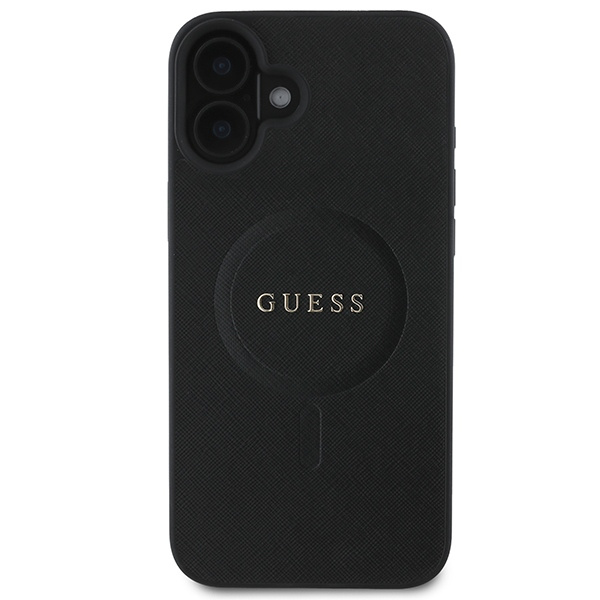 Guess GUHMP16MPSAHMCK iPhone 16 Plus6.7" czarny/black hardcase Saffiano Classic Logo MagSafe