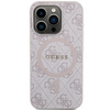 Guess GUHMP14XG4GFRP iPhone 14 Pro Max6.7" różowy/pink hardcase 4G Collection Leather Metal Logo MagSafe